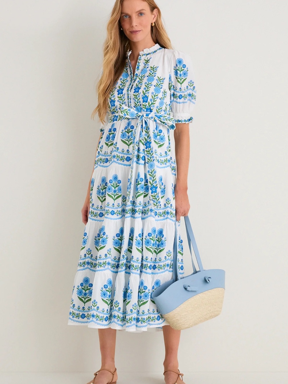NWT! Tuckernuck x Pink City Prints Matilda Dress in Lapis Meadow - Picture 6 of 7